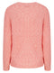Ladies Pink Long Sleeve Cable Knitwear Cozy Jumper