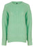 Ladies Green Long Sleeve Cable Knitwear Cozy Jumper