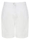 Ladies Cotton 5 Pocket Shorts In White or Grey