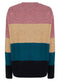 Ladies Clockhouse Striped Block Cozy Ribbed Jumper