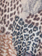 Ex Wallis Animal Leopard Print Pleated Long Sleeve Blouse