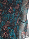 Ex Wallis Green Floral Print Pleated Long Sleeve Blouse
