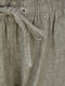 Ladies Linen Blend Straight Leg Trouser In Olive & Blue