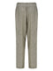 Ladies Linen Blend Straight Leg Trouser In Olive & Blue