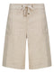 Ladies Drawstring Linen Blend Shorts in 3 Colours
