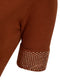 Ladies Jewel Embellished Short Sleeve Knitted Roll Neck Jumper
