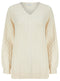 Ex Yessica Ladies V Neck Cable Jumper 5 Colours