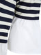 Ex Famous Store Striped Mock Shirt Top