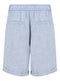 Ladies Drawstring Linen Blend Pocket Shorts in 4 Colours