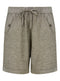 Ladies Drawstring Linen Blend Pocket Shorts in 4 Colours