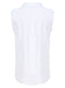 Ex Chainstore White Linen Blend Sleeveless Shirt Blouse