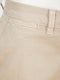 Ex George Ladies Relaxed Cotton Chino Shorts In Beige & Orange