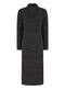 Ladies Knitted Midi Dress Cut Out Back Detail Grey & Rust