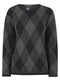 Ex Bon Marche Ladies Diamond Argyle Jumper Sweater