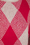 Ex Bon Marche Ladies Diamond Argyle Jumper Sweater