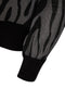 Ex Wallis Grey Zebra Black Cuff Long Sleeve Top
