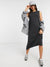 Sleeveless Modal Column Midi Dress in Black