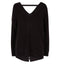 Ex Chainstore Long Sleeve Ribbed Lattice Back Jumper Knitwear