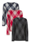 Ex Bon Marche Ladies Diamond Argyle Jumper Sweater