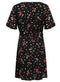 Ladies Short Sleeve Cherry Polka Dot Skater Dress