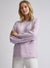 Ex Dorothy Perkins Bow Back Jumper Lilac / Cream