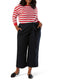 Ex Levi Straus Signature Plus Wide Leg Pull On Crop Trouser
