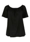 Ex Evans Yellow Or Black Linen Blend Bardot Top