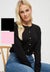 Ex Dorothy Perkins Pearl Button Long Sleeve Cardigan