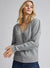 Ex Dorothy Perkins Grey Marl Wrap Jumper Knitwear