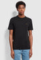 Mens Farah Danny Slim Fit Organic Cotton T-Shirt In Black