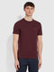 Mens Farah Danny Slim Fit Organic Cotton T-Shirt In Black