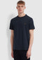 Mens Farah Danny Slim Fit Organic Cotton T-Shirt In Black