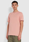 Mens Farah Danny Slim Fit Organic Cotton T-Shirt In Black