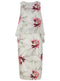 Ex M&CO Floral Print Glamour Occasion Overlay Sleeveless Dress