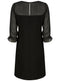 Ex Chainstore Sheer Shoulder & Arm Occasion Dress