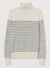 Ex H&M Ladies Stripe Fine-knit Polo-Neck Jumper Knitwear