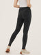Ex Famous Store High Waisted Jeggings In Grey And Blue