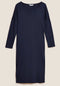 Ex Famous Store Cool Comfort Navy Cotton Modal Longsleeve Nightdress