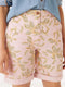 Ex Famous Store Collection Pink Leaf Chino Shorts Cotton