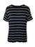 Ex Famous Store Relaxed Fit Nautical Navy & White Striped T-Shirt
