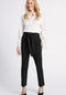 Ex Famous Store Ladies Belted Straight Leg Trousers