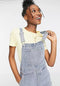 Ex Monki Ladies Ciara Organic Cotton Dungarees Bleach Wash RRP £55