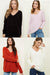 Ex Chainstore Long Sleeve Ribbed Lattice Back Jumper Knitwear