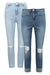 Ex Chainstore Skinny Ripped Knee Blue Jeans