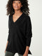 Ex Chainstore Long Cosy V Neck Tunic Jumper Knitwear 3 Colours