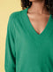 Ex Chainstore Long Cosy V Neck Tunic Jumper Knitwear 3 Colours