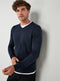 Ex Chainstore Mens Soft Touch V Neck Jumper Knitwear 3 Colours