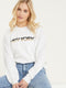 Ex Quiz Ladies New York Sweatshirt Jumper In Black & White
