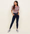 Ex Chainstore Petite Blue Rinse Wash High Waist Skinny Jeans