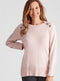Ex Principles Pink Button Shoulder Spring Jumper